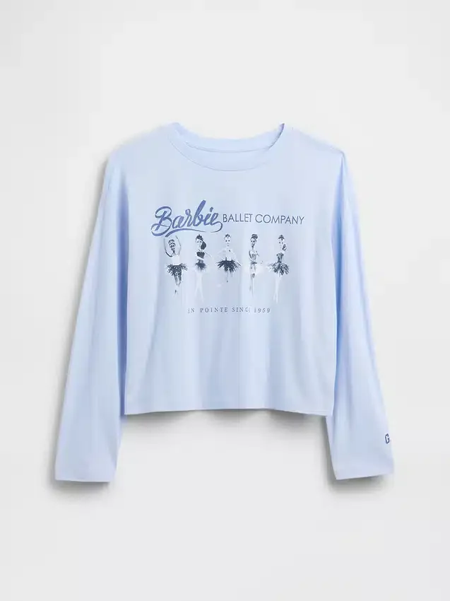 Oversized T-skjorte med Barbie-motiv til barn