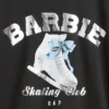 Oversized T-skjorte med Barbie-motiv til barn