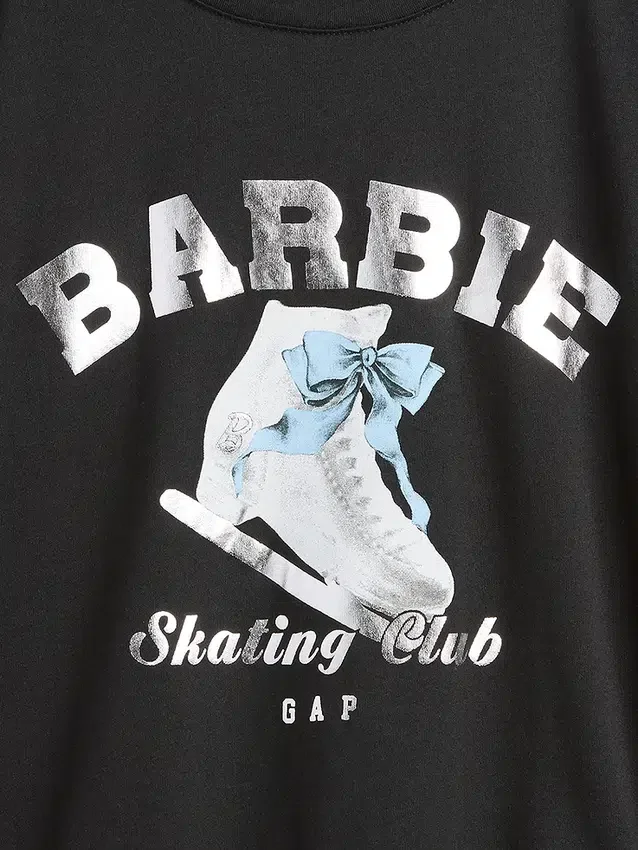 Oversized T-skjorte med Barbie-motiv til barn