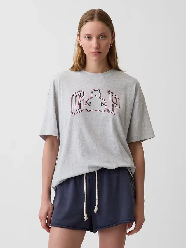 Oversized T-skjorte med Brannan Bear-logo