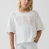 Oversized T-skjorte med bred hals til barn