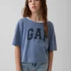 Oversized T-skjorte med bred hals til barn