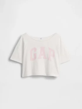 Oversized T-skjorte med bred hals til barn