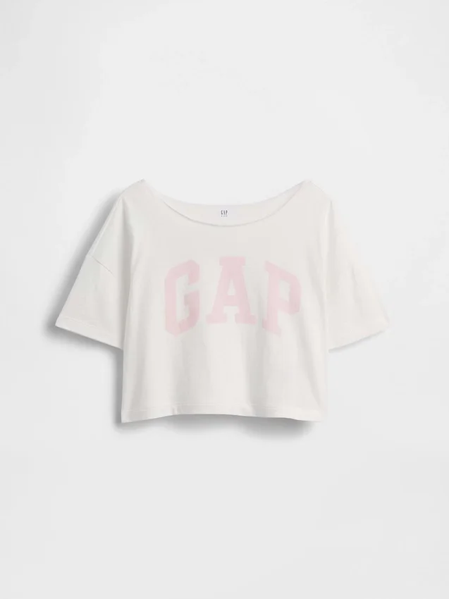 Oversized T-skjorte med bred hals til barn
