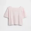 Oversized T-skjorte med bred hals til barn
