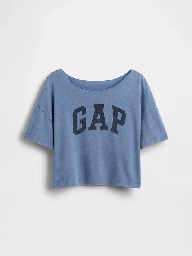 Oversized T-skjorte med bred hals til barn