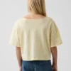 Oversized T-skjorte med bred hals til barn