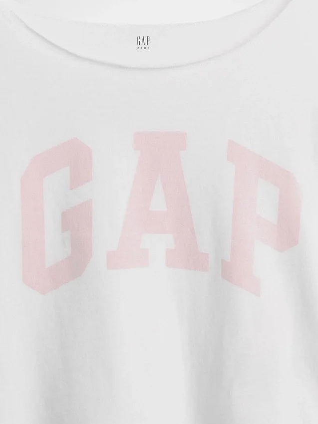 Oversized T-skjorte med bred hals til barn