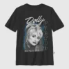Oversized T-skjorte med Dolly Parton-gitarportrett for barn