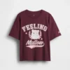 Oversized T-skjorte med grafikk for barn