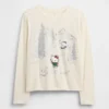 Oversized T-skjorte med grafikk for barn