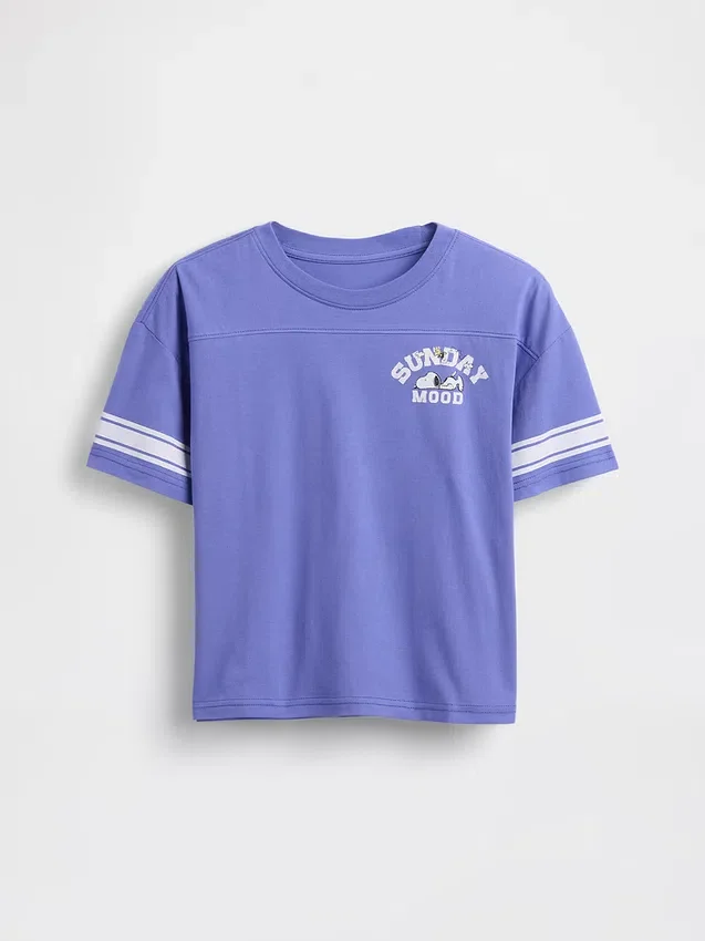 Oversized T-skjorte med grafikk for barn