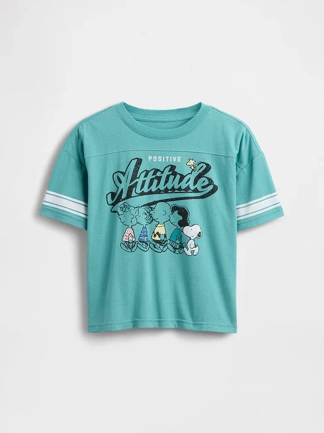 Oversized T-skjorte med grafikk for barn