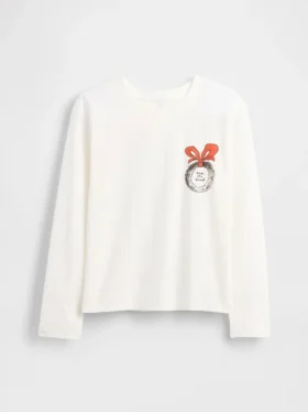 Oversized T-skjorte med grafikk for barn