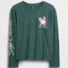 Oversized T-skjorte med grafikk for barn