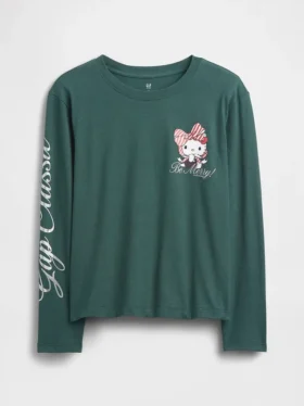 Oversized T-skjorte med grafikk for barn