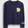 Oversized T-skjorte med grafikk for barn