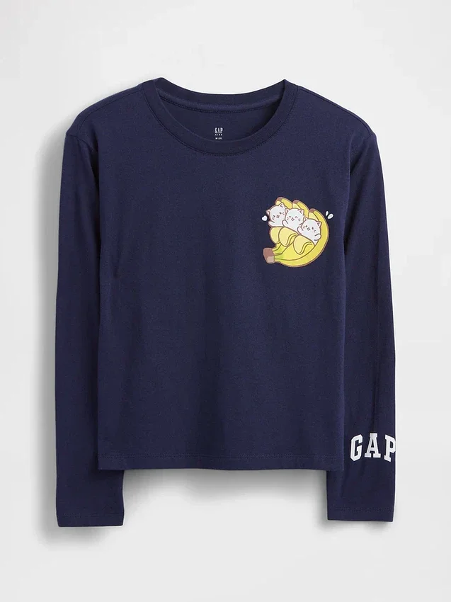Oversized T-skjorte med grafikk for barn
