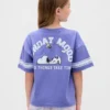 Oversized T-skjorte med grafikk for barn