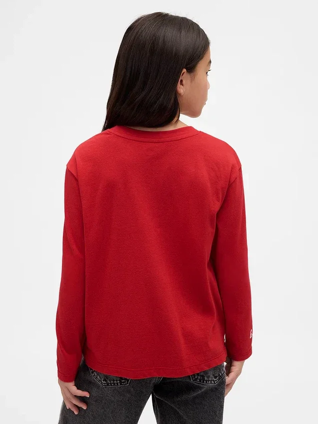 Oversized T-skjorte med grafikk for barn