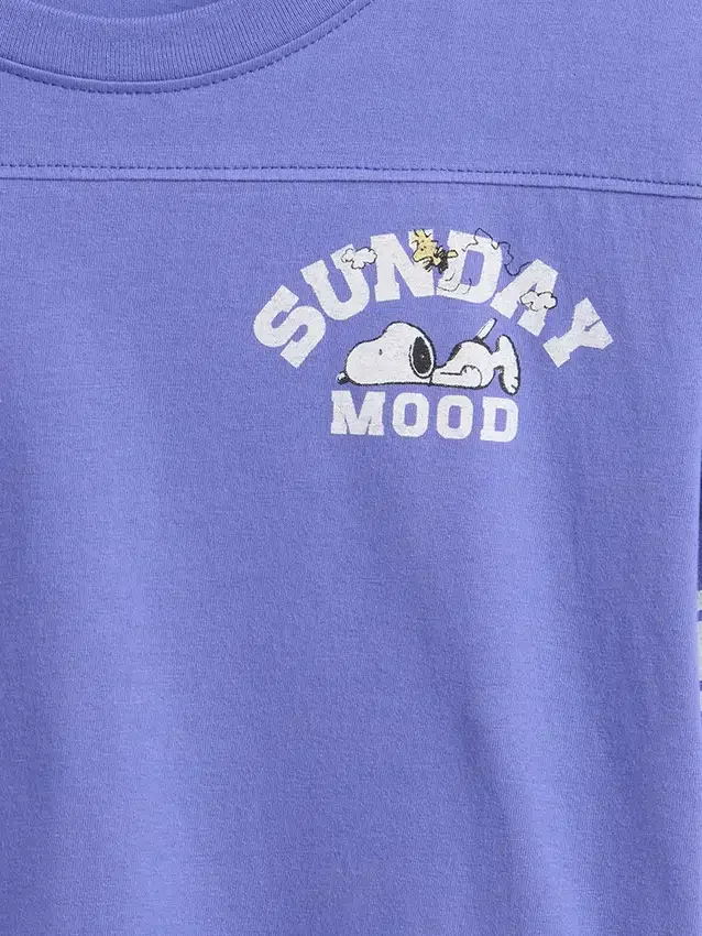Oversized T-skjorte med grafikk for barn