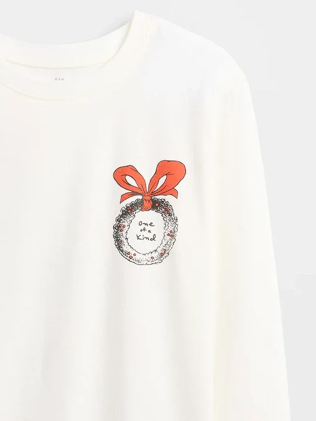 Oversized T-skjorte med grafikk for barn