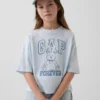 Oversized T-skjorte med grafisk logo for barn