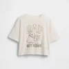 Oversized T-skjorte med grafisk logo for barn
