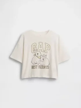 Oversized T-skjorte med grafisk logo for barn
