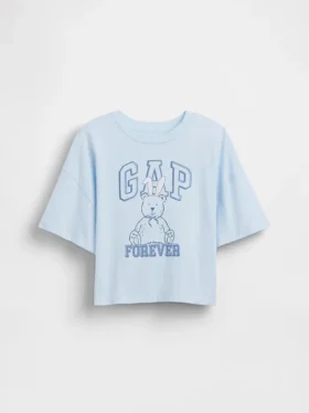 Oversized T-skjorte med grafisk logo for barn