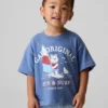 Oversized T-skjorte med grafisk trykk for Baby og Småbarn