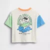 Oversized T-skjorte med grafisk trykk for Baby og Småbarn