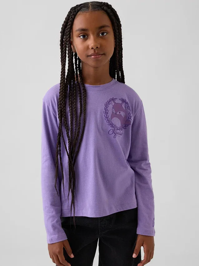 Oversized T-skjorte med grafisk trykk for barn fra Squishmallow