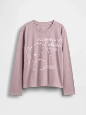Oversized T-skjorte med grafisk trykk for barn fra Squishmallow