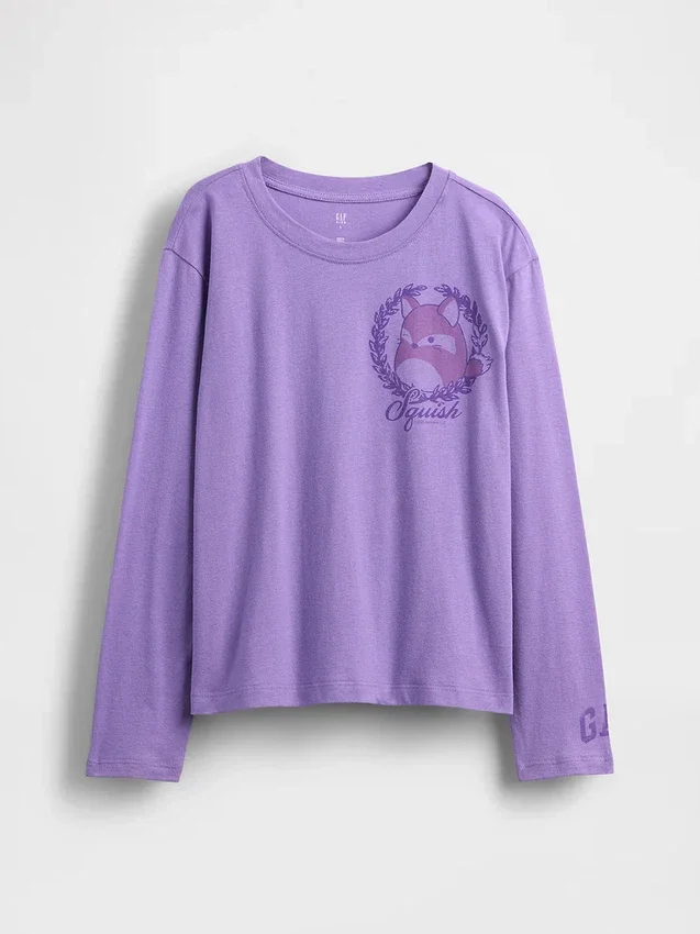Oversized T-skjorte med grafisk trykk for barn fra Squishmallow