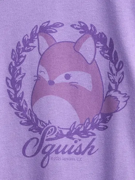 Oversized T-skjorte med grafisk trykk for barn fra Squishmallow