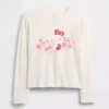 Oversized T-skjorte med Hello Kitty-motiv for barn