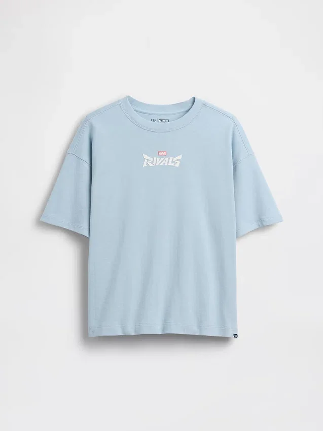 Oversized T-skjorte med Marvel-motiv for barn