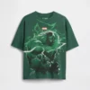 Oversized T-skjorte med Marvel-motiv for barn