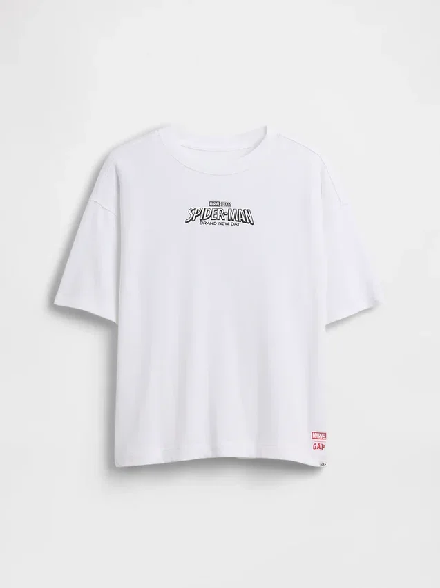 Oversized T-skjorte med Marvel-motiv for barn
