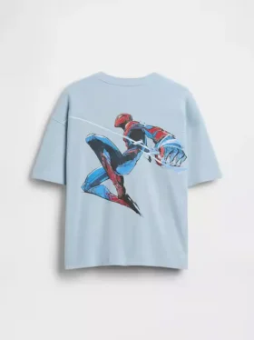 Oversized T-skjorte med Marvel-motiv for barn