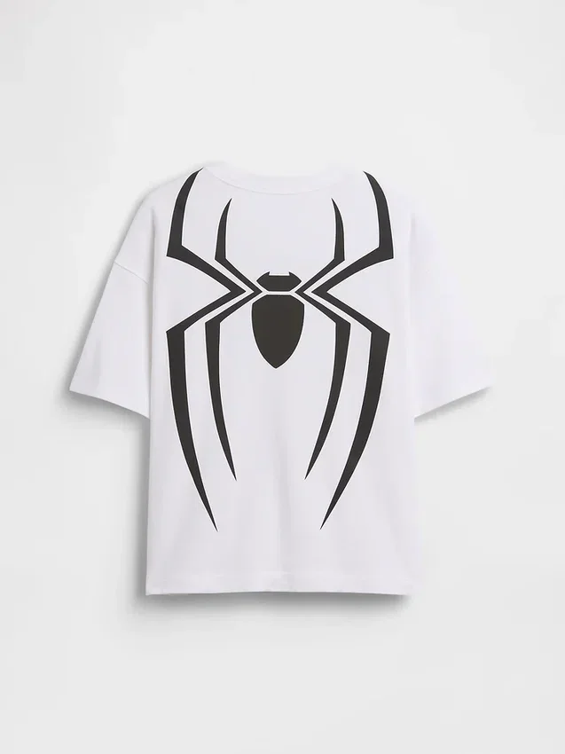 Oversized T-skjorte med Marvel-motiv for barn