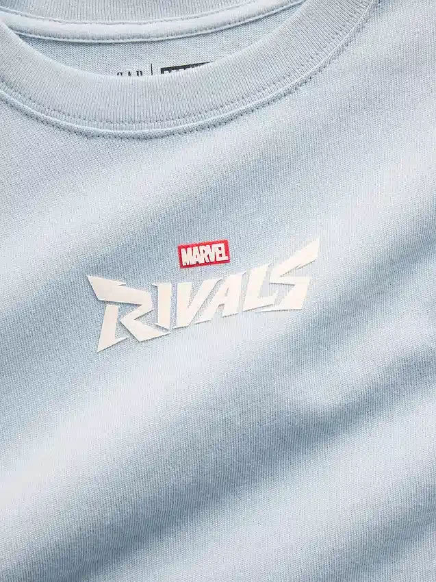 Oversized T-skjorte med Marvel-motiv for barn