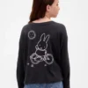 Oversized T-skjorte med Miffy-motiv for barn