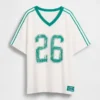 Oversized T-skjorte med Varsity-logo