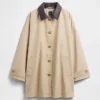 Oversized trenchcoat i twill