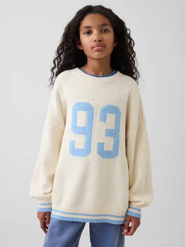 Oversized tunika-gensere for barn