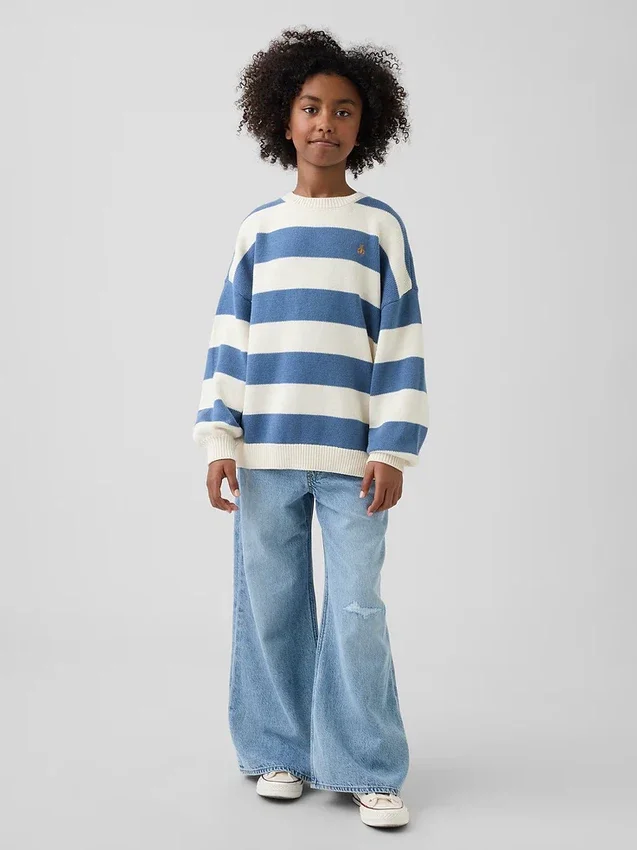 Oversized tunika-gensere for barn