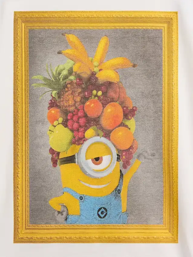 Oversized tunika-T-skjorte for barn med Minions-motiv