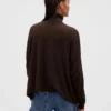 Oversized turtleneck i pointelle